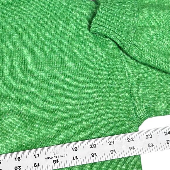 LA Hearts Cropped Boxy Knit Sweater Hoodie Women Size S Oversized Green Cottage - Picture 2 of 8